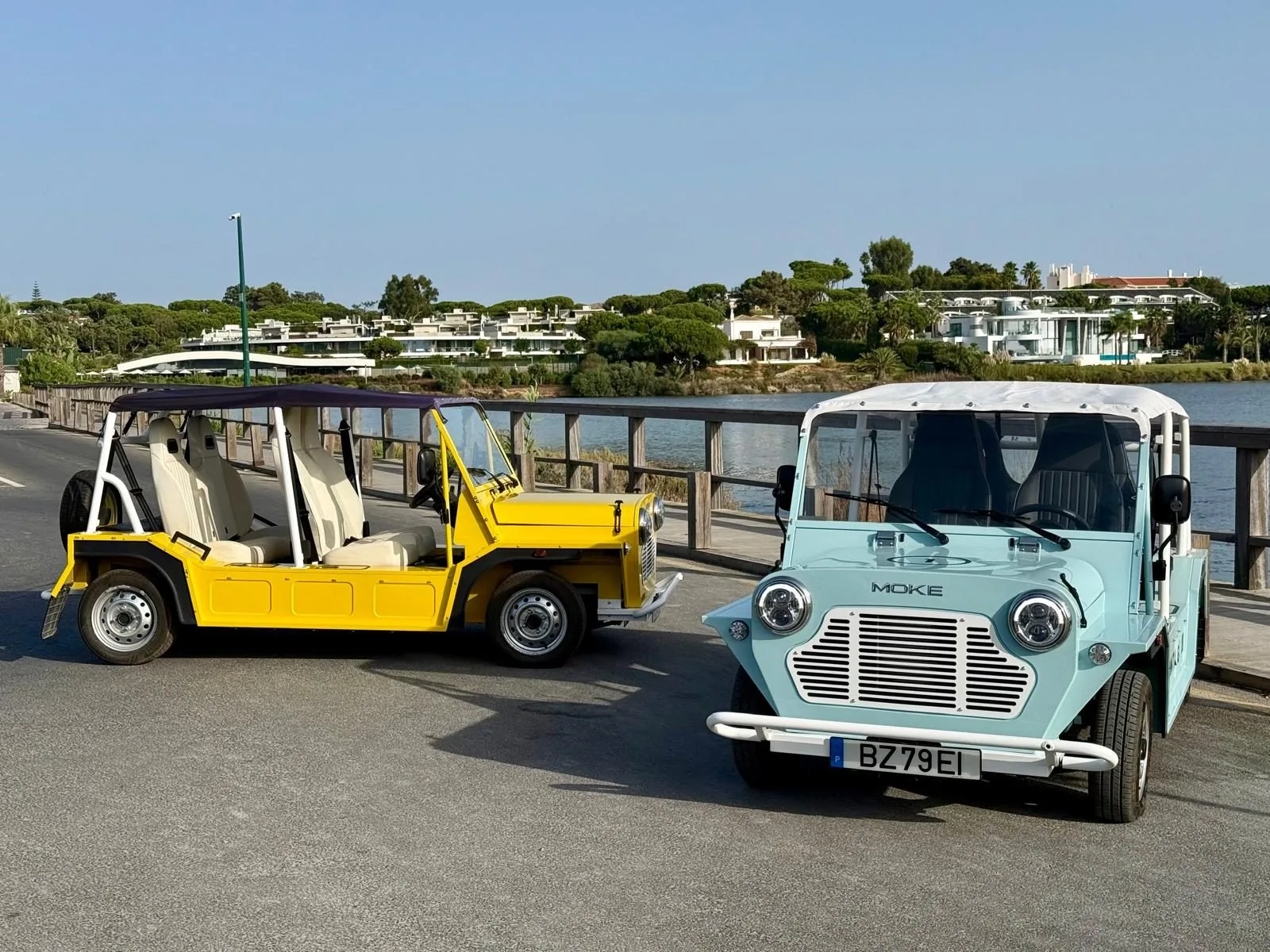 Moke on the Algarve waterfront